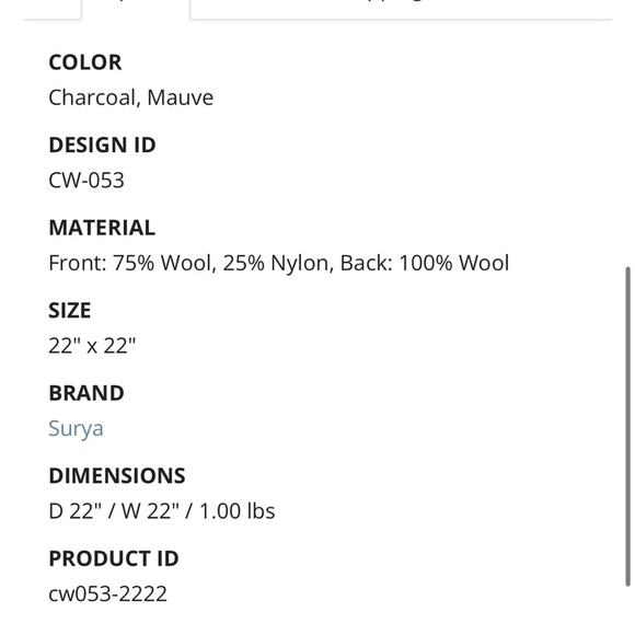 Surya Danila Pillow with Insert - Picture 8 of 8